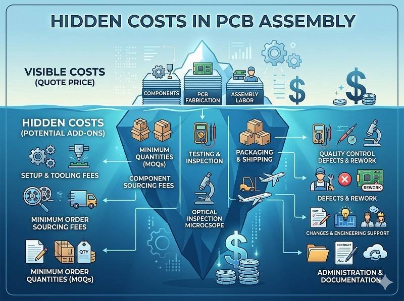 Are there hidden costs in PCB assembly