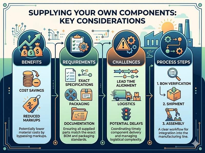 Can I supply my own components to reduce cost