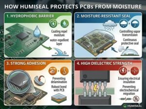 How does HumiSeal protect PCBs from moisture