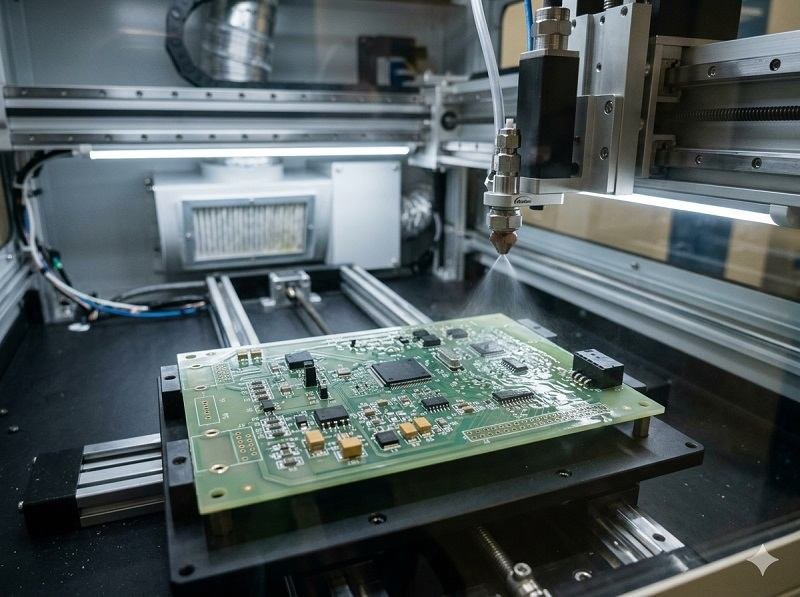 How is conformal coating applied