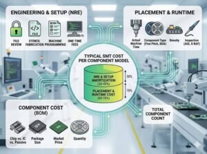 Wie viel kostet die SMT-Bestückung pro Bauteil?