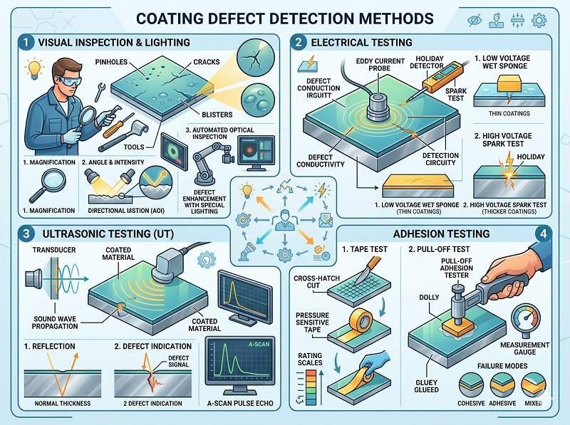 How to detect coating defects