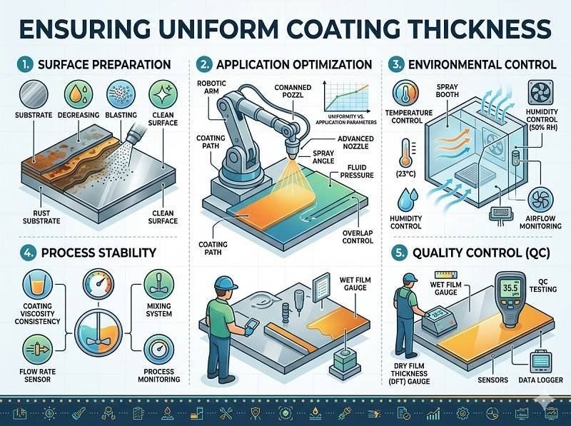 How to ensure uniform coating thickness