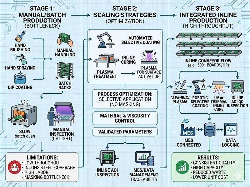 How to scale conformal coating production