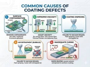 What causes coating defects