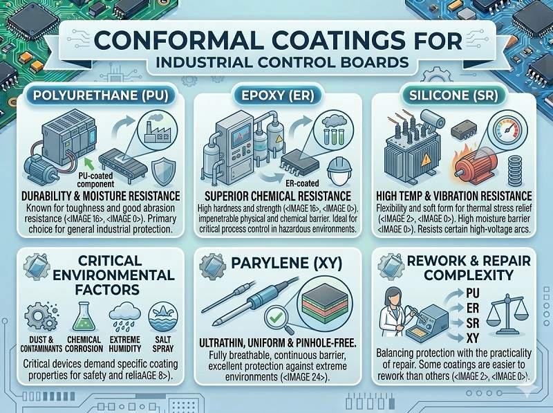 What coating for industrial control boards