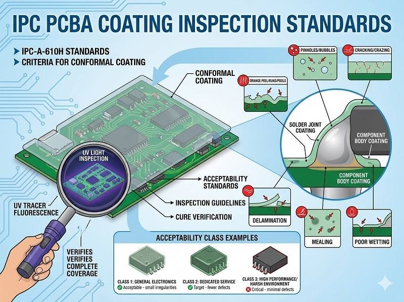 What is IPC pcba coating inspection standard