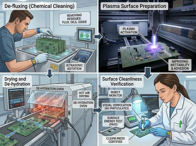 What is PCB cleaning before coating