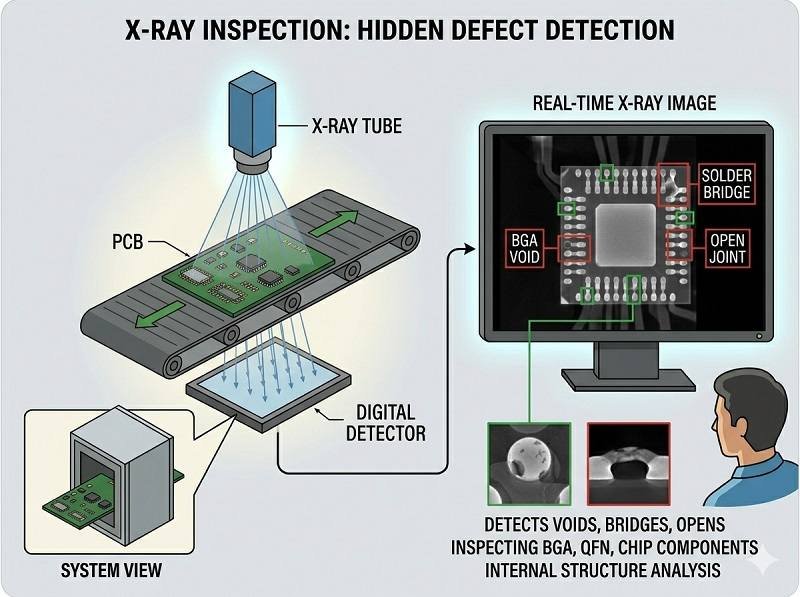 What is X-ray inspection in pcb assembly