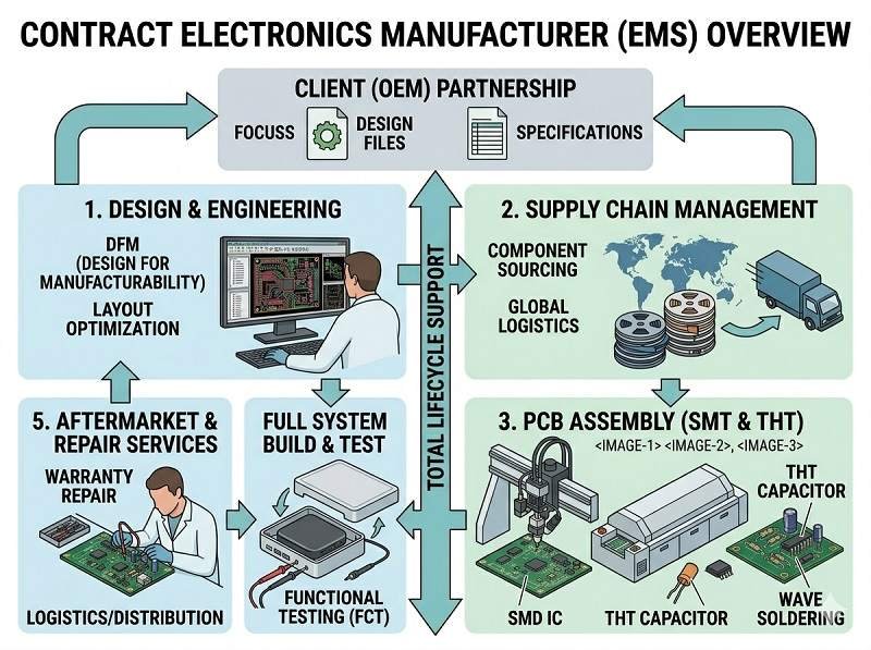 What is a contract electronics manufacturer (EMS)