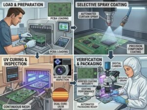 What is automated conformal coating process