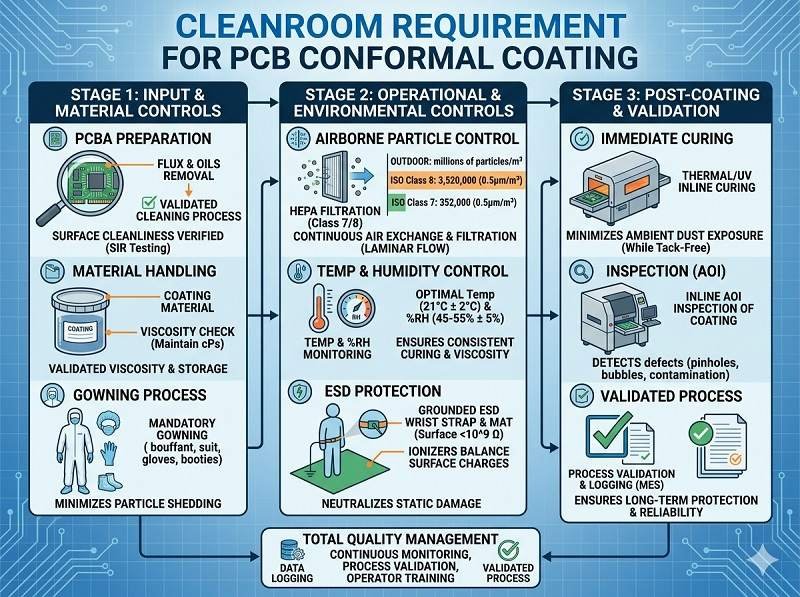 What is cleanroom requirement for coating