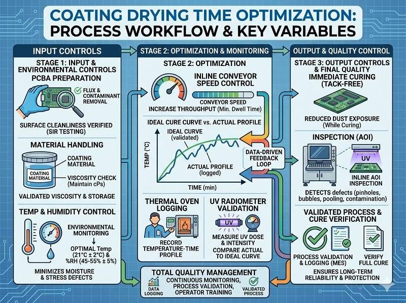 What is coating drying time optimization