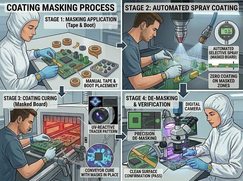 What is coating masking process