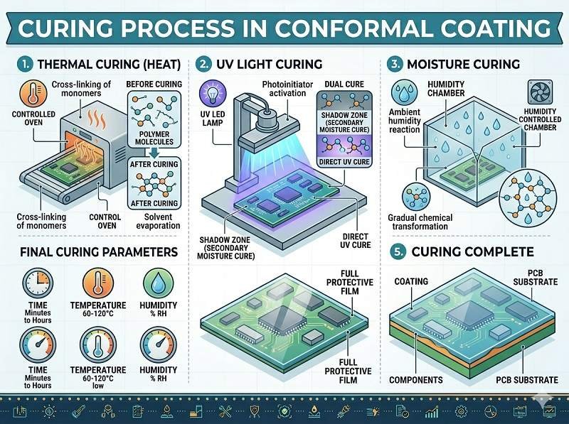 What is curing process in conformal coating