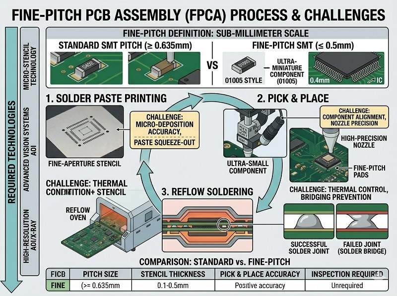 What is fine-pitch PCB assembly