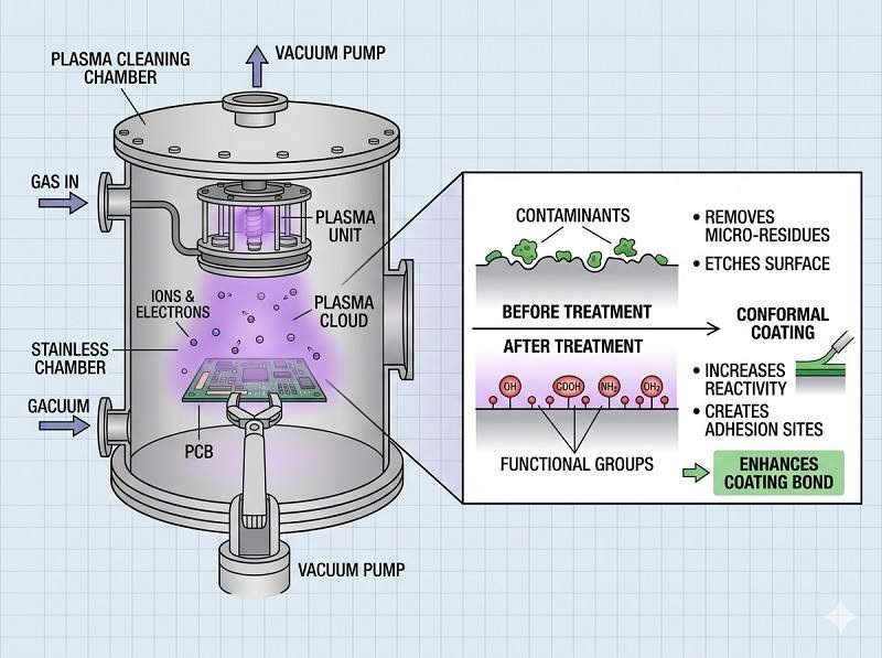 What is plasma cleaning before coating