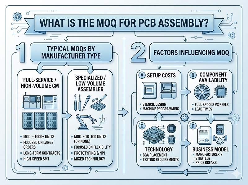 What is the MOQ for PCB assembly