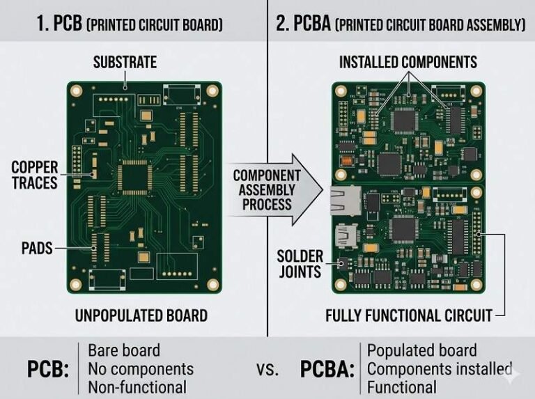 What is the Difference Between PCB and PCBA Assembly? - B2B Solutions