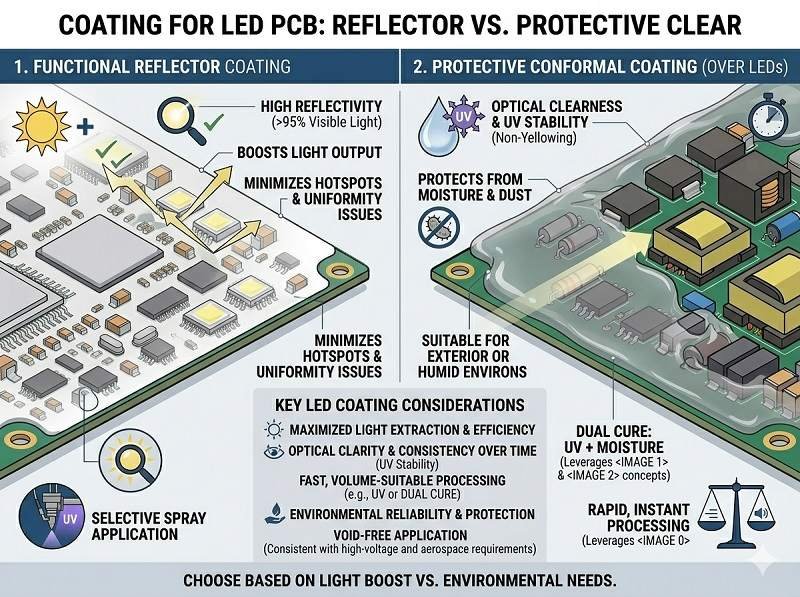 Vad används för beläggning för LED-kretskort