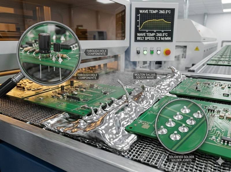 What is wave soldering