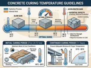 What temperature is needed for curing