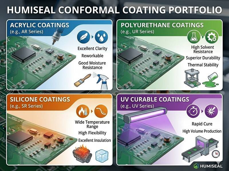 What types of coatings does HumiSeal offer