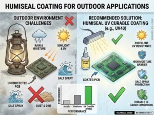 Which HumiSeal coating is best for outdoor applications