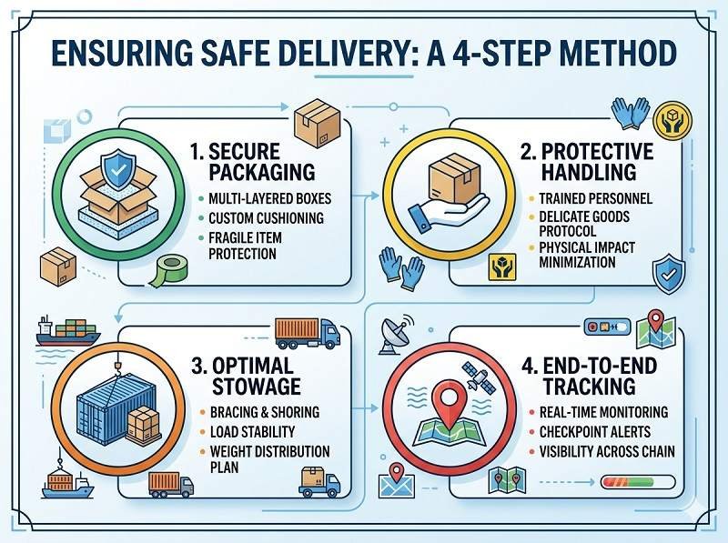 How do you ensure safe delivery