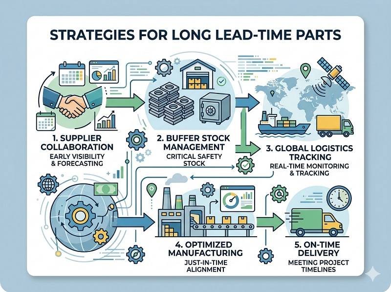 How do you handle long lead-time parts