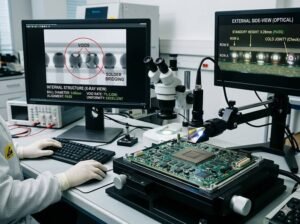 How do you inspect BGA solder joints
