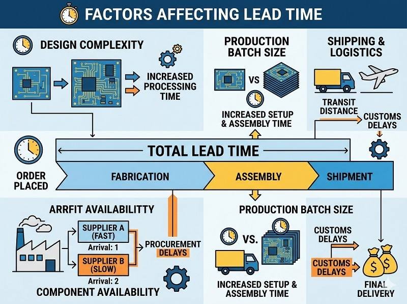What factors affect lead time