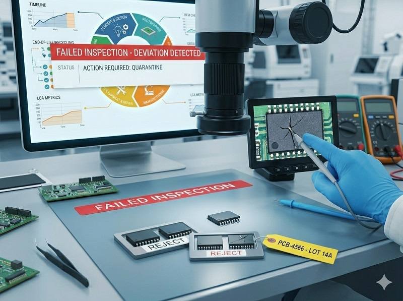 What happens if components fail inspection