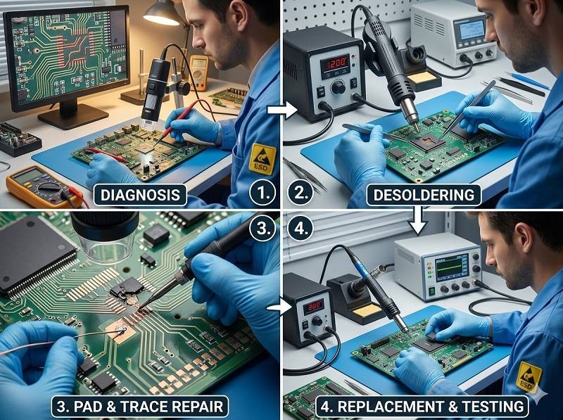 What is PCB repair process