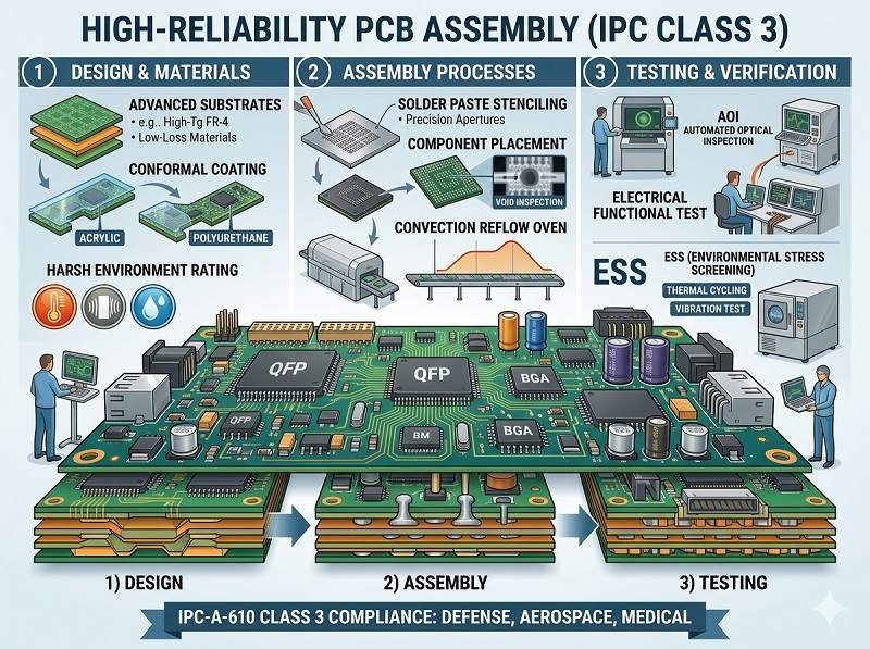 What is high-reliability PCB assembly