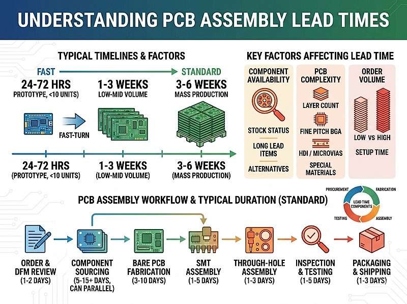 What is the lead time for PCB assembly