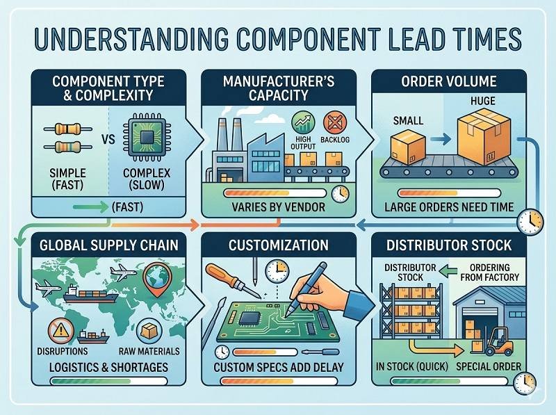 What is the lead time for components